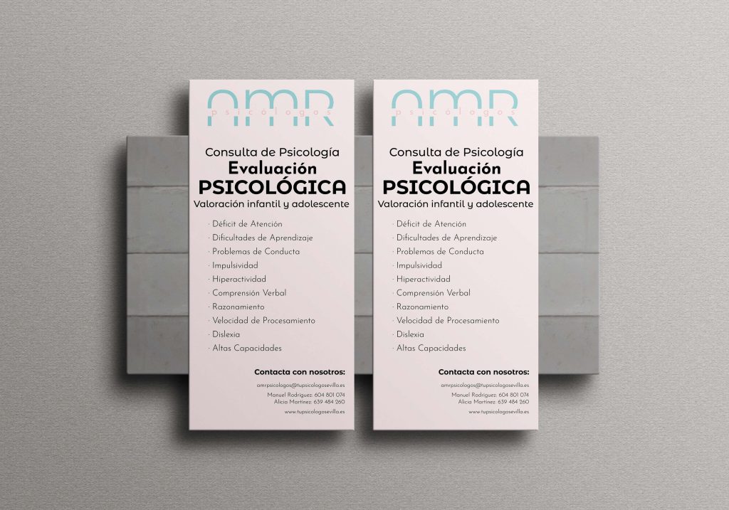 Flyer de AMR Psicólogos